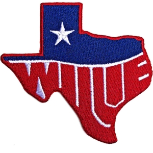 Willie Nelson - Texas Woven Patch i gruppen MERCHANDISE / Merch / Country hos Bengans Skivbutik AB (5538617)