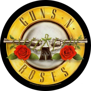 Guns N Roses - Bullet Logo Back Patch i gruppen MERCHANDISE / Merch / Hårdrock hos Bengans Skivbutik AB (5538635)