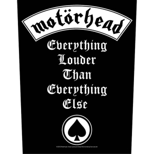 Motorhead - Everything Louder Back Patch i gruppen MERCHANDISE / Merch / Hårdrock hos Bengans Skivbutik AB (5538639)