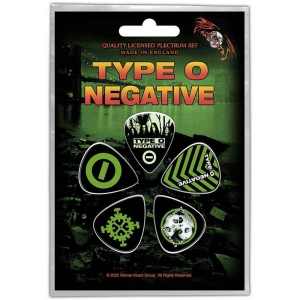 Type O Negative - World Coming Down Plectrum Pack i gruppen MERCHANDISE / Merch / Hårdrock hos Bengans Skivbutik AB (5538658)