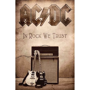 Ac/Dc - In Rock We Trust Textile Poster i gruppen MERCHANDISE / Merch / Hårdrock hos Bengans Skivbutik AB (5538670)