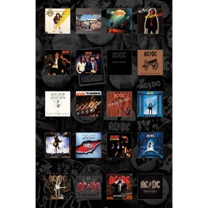 Ac/Dc - Albums Textile Poster i gruppen MERCHANDISE / Merch / Hårdrock hos Bengans Skivbutik AB (5538672)