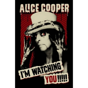 Alice Cooper - I'm Watching You Textile Poster i gruppen MERCHANDISE / Merch / Hårdrock hos Bengans Skivbutik AB (5538676)