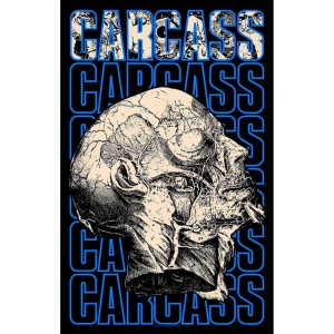 Carcass - Necro Head Textile Poster i gruppen MERCHANDISE / Merch / Hårdrock hos Bengans Skivbutik AB (5538689)