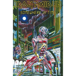 Iron Maiden - Somewhere In Time Textile Poster i gruppen MERCHANDISE / Merch / Hårdrock hos Bengans Skivbutik AB (5538711)