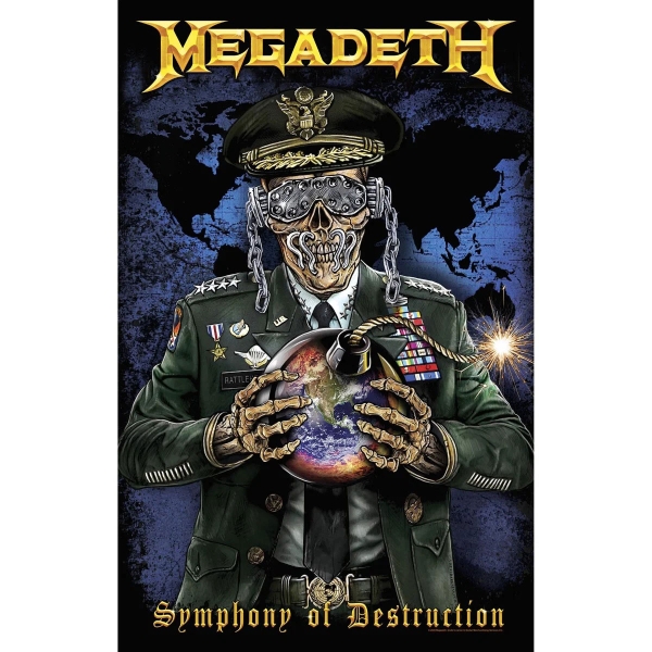 Megadeth - Textile Poster: Symphony Of Destruction i gruppen MERCHANDISE / Merch / Nyheter / Hårdrock hos Bengans Skivbutik AB (5538734)