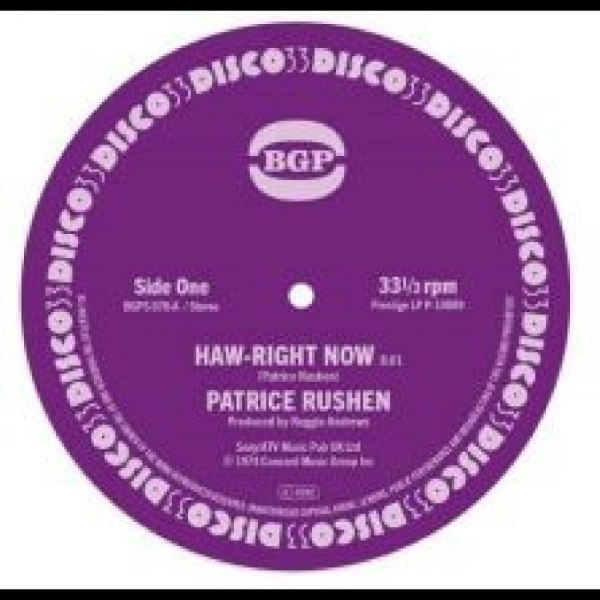 Rushen Patrice - Haw-Right Now / Kickin' Back i gruppen VINYL / Toppsäljare hos Bengans Skivbutik AB (5538832)