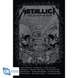 Metallica - Poster Maxi Black Album i gruppen MERCHANDISE / Merch / Hårdrock hos Bengans Skivbutik AB (5540273)