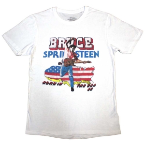 Bruce Springsteen - Born In The Usa '85 Uni Wht    S i gruppen Minishops / Bruce Springsteen / springsteen-merch hos Bengans Skivbutik AB (5540643r)