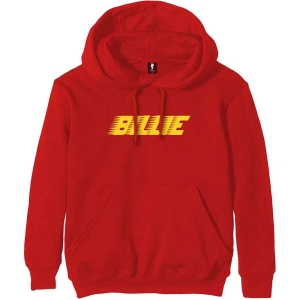 Billie Eilish - Racer Logo Fp Uni Red Hood:  S i gruppen MERCHANDISE / Hoodies / Nyheter / Pop-Rock hos Bengans Skivbutik AB (5541007r)