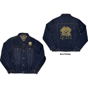Queen - Classic Crest Uni Denim Jacket:  i gruppen MERCHANDISE / Merch / Pop-Rock hos Bengans Skivbutik AB (5541251r)