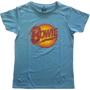 David Bowie - Vtge Diamond Dogs Logo Uni Blue  1Xs i gruppen MERCHANDISE / T-shirt / Nyheter / Pop-Rock hos Bengans Skivbutik AB (5541377)