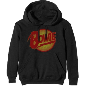 David Bowie - Vtge Diamond Dogs Logo Uni Bl Hood:  S i gruppen MERCHANDISE / Hoodies / Pop-Rock hos Bengans Skivbutik AB (5541396r)