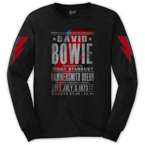 David Bowie - Hammersmith Odeon Uni Bl L/S:  M i gruppen MERCHANDISE / Hoodies / Nyheter / Pop-Rock hos Bengans Skivbutik AB (5541400r)