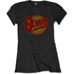 David Bowie - Vtge Diamond Dogs Logo Lady Bl    S i gruppen MERCHANDISE / T-shirt / Pop-Rock hos Bengans Skivbutik AB (5541414r)