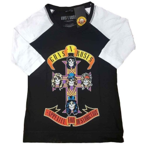 Guns N Roses - Appetite For Destruction Lady Bl/Wht Rag i gruppen MERCHANDISE / T-shirt / Hårdrock hos Bengans Skivbutik AB (5542212r)