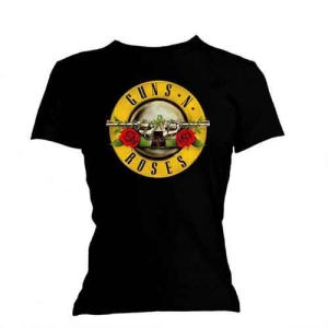 Guns N Roses - Classic Bullet Logo Skinny Lady Bl    M i gruppen MERCHANDISE / T-shirt / Nyheter / Hårdrock hos Bengans Skivbutik AB (5542218r)