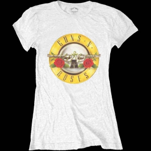 Guns N Roses - Classic Bullet Logo Skinny Lady Wht    S i gruppen MERCHANDISE / T-shirt / Nyheter / Hårdrock hos Bengans Skivbutik AB (5542220r)