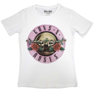 Guns N Roses - Classic Logo Lady Wht    S i gruppen MERCHANDISE / T-shirt / Nyheter / Hårdrock hos Bengans Skivbutik AB (5542223r)