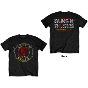 Guns N Roses - Rose Circle Paradise City Uni Bl    S i gruppen MERCHANDISE / T-shirt / Nyheter / Hårdrock hos Bengans Skivbutik AB (5542239r)