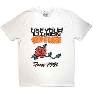 Guns N Roses - Uyi Tour 1991 Uni Wht    S i gruppen MERCHANDISE / T-shirt / Nyheter / Hårdrock hos Bengans Skivbutik AB (5542254r)