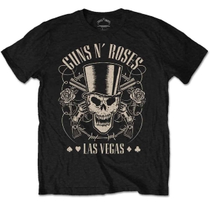 Guns N Roses - Top Hat Skull & Pistols Lv Uni Bl    S i gruppen MERCHANDISE / T-shirt / Hårdrock hos Bengans Skivbutik AB (5542270r)