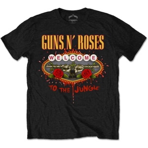 Guns N Roses - Welcome To The Jungle Lv Uni Bl    S i gruppen MERCHANDISE / T-shirt / Hårdrock hos Bengans Skivbutik AB (5542272r)