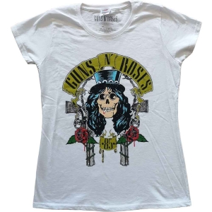 Guns N Roses - Slash 85 Lady Wht  1Xs i gruppen MERCHANDISE / T-shirt / Hårdrock hos Bengans Skivbutik AB (5542280r)
