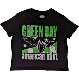 Green Day - American Idiot Wings Lady Bl Crop Top:  i gruppen MERCHANDISE / T-shirt / Punk hos Bengans Skivbutik AB (5543158r)