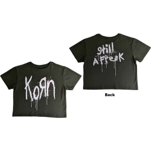 Korn - Still A Freak Lady Green Crop Top:  i gruppen MERCHANDISE / T-shirt / Hårdrock hos Bengans Skivbutik AB (5543167r)