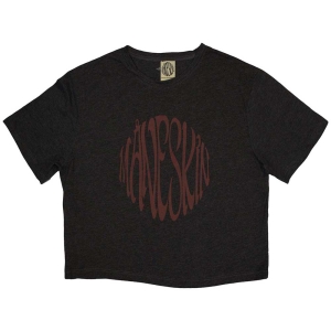 Maneskin - Warped Logo Lady Char Crop Top: i gruppen MERCHANDISE / T-shirt / Pop-Rock hos Bengans Skivbutik AB (5543168r)