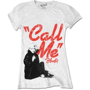 Blondie - Call Me Lady Wht  i gruppen MERCHANDISE / T-shirt / Nyheter / Pop-Rock hos Bengans Skivbutik AB (5543863r)