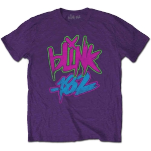 Blink-182 - Neon Logo Uni Purp i gruppen MERCHANDISE / T-shirt / Nyheter / Pop-Rock hos Bengans Skivbutik AB (5543875r)