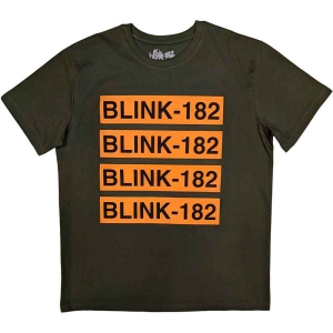 Blink-182 - Logo Repeat Uni Green  i gruppen MERCHANDISE / T-shirt / Nyheter / Pop-Rock hos Bengans Skivbutik AB (5543879r)