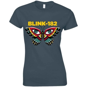 Blink-182 - Butterfly Lady Navy  i gruppen MERCHANDISE / T-shirt / Nyheter / Pop-Rock hos Bengans Skivbutik AB (5543886r)