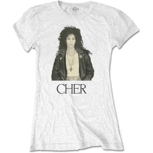 Cher - Leather Jacket Lady Wht  i gruppen MERCHANDISE / T-shirt / Nyheter / Pop-Rock hos Bengans Skivbutik AB (5543894r)