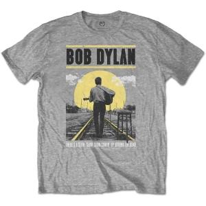Bob Dylan - Slow Train Uni Grey i gruppen MERCHANDISE / T-shirt / Nyheter / Pop-Rock hos Bengans Skivbutik AB (5543902r)