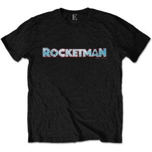 Elton John - Rocketman Movie Logo Uni Bl  i gruppen MERCHANDISE / T-shirt / Nyheter / Pop-Rock hos Bengans Skivbutik AB (5543917r)