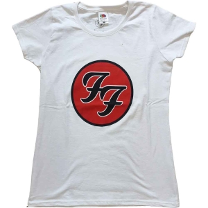 Foo Fighters - Ff Logo Lady Wht i gruppen MERCHANDISE / T-shirt / Nyheter / Pop-Rock hos Bengans Skivbutik AB (5543931r)
