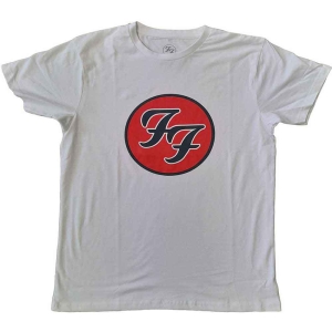 Foo Fighters - Ff Logo Uni Wht  i gruppen MERCHANDISE / T-shirt / Nyheter / Pop-Rock hos Bengans Skivbutik AB (5543933r)