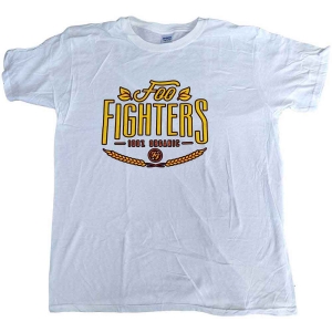Foo Fighters - 100% Organic Uni Wht  i gruppen MERCHANDISE / T-shirt / Nyheter / Pop-Rock hos Bengans Skivbutik AB (5543970r)