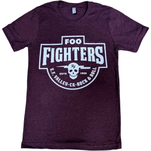 Foo Fighters - Sf Valley Uni Maroon  i gruppen MERCHANDISE / T-shirt / Nyheter / Pop-Rock hos Bengans Skivbutik AB (5543978r)