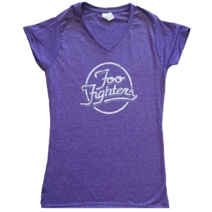Foo Fighters - Text Logo Lady Purp  i gruppen MERCHANDISE / T-shirt / Nyheter / Pop-Rock hos Bengans Skivbutik AB (5543979r)