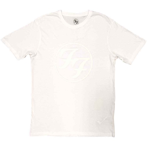 Foo Fighters - Ff Logo Hi-Build Uni Wht  i gruppen MERCHANDISE / T-shirt / Nyheter / Pop-Rock hos Bengans Skivbutik AB (5543984r)
