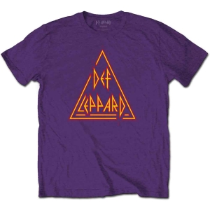 Def Leppard - Classic Triangle Logo Uni Purp i gruppen MERCHANDISE / T-shirt / Hårdrock hos Bengans Skivbutik AB (5544812r)