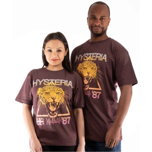 Def Leppard - Hysteria World Tour Uni Brown i gruppen MERCHANDISE / T-shirt / Hårdrock hos Bengans Skivbutik AB (5544814r)