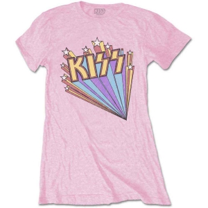 Kiss - Stars Lady Pink  i gruppen MERCHANDISE / T-shirt / Nyheter / Hårdrock hos Bengans Skivbutik AB (5544854r)