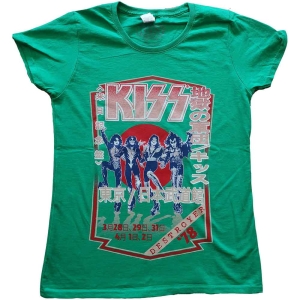 Kiss - Destroyer Tour '78 Lady Green i gruppen MERCHANDISE / T-shirt / Nyheter / Hårdrock hos Bengans Skivbutik AB (5544861r)