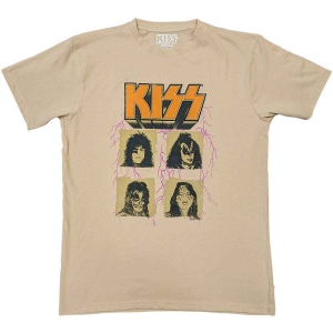 Kiss - Lightning Photo Uni Sand  i gruppen MERCHANDISE / T-shirt / Hårdrock hos Bengans Skivbutik AB (5544888r)