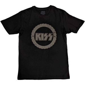 Kiss - Buzzsaw Logo Hi-Build Uni Bl  i gruppen MERCHANDISE / T-shirt / Nyheter / Hårdrock hos Bengans Skivbutik AB (5544891r)